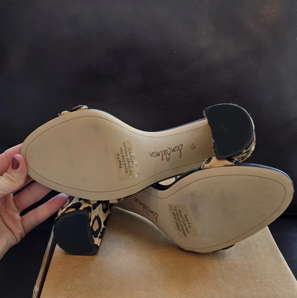 Sam Edelman Women's Yaro Animal-Print High-Heel Sandals Size 8.5 - Picture 7 of 8